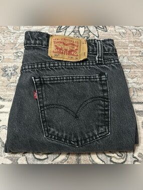 Vintage Levis 501 Jeans Size 38x30 Button Fly Faded Black Gray Made In Mexico